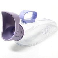 Enshey Male/Famale Urine Bottle Environmental Protection Portable Plastic Spill-Proof Urinal for Old Man Urine Collector Urinal System,700-1000ml (for Woman)