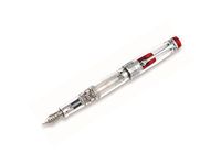 Aurora Optima Demonstrator Red Fine Point Fountain Pen - AU-570-RAF