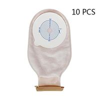 QWERT Co. Wang One-Piece Colostomy Bags Drainable Ileostomy Reusable Paste Ostomy Bag Standard Wear Flat W/Full-Circle Filter