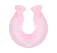 U-Shape Neck Hot Water Pillow Relieve Pressure Hot Water Bag,Pink (Random Cover)