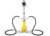 2 hose 22" Yellow Hookah shisha nargila bar narguile nargile 5 stars hookas shop