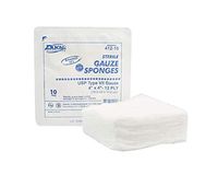Dukal Gauze Sponges, Type VII, Sterile, 12-Ply Premium in Hard Trays, 4" x 4" (Pack of 1280)