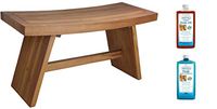 AquaTeak The Original 36" Asia Teak Shower Bench & AquaTeak Two-Step Care Kit
