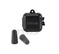 TITUS 32dB NRR Individually-Wrapped Pairs of Memory Foam Earplugs Multi-Pack (Standard w/Case, 25)