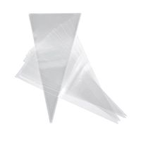 Fityle Resealable Poly Cellophane Bag Clear Small Gift Bags Cone Open Top Lollipop Baking Cookie Candy Wrapping Cellophane Pack of 50 Pcs