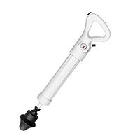 LYY Pneumatic U-Shaped Pipe Dredging Device with 2 Plunger Heads, Prevent Sewage from Flowing Back Splashing + Visual Pressure Scale for Floor Drain, Toilet