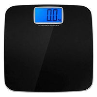 ZYY Electronic Scales，Precision Digital Backlight Display Slim Design Elegant BlackBody Weight, Body Mass, Bone Mass (Color : Black)
