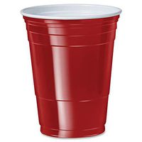 Dart P16R 16 oz Coex Str Wall PS Party Cup Red (Case of 1000)