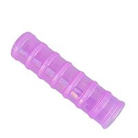 MOMOFULL Pill Organizer 7 Day Stacking Vitamin Holders Travel Pills Cases Container Box Purple Large Size