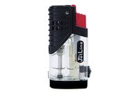 Lighter Triple Flame Torch Jetline Patriot Features a Cigar Punch- Cutter Amazing Quality (Red)