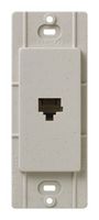 Lutron SC-PJ-ST Satin Colors Phone Jack, Stone