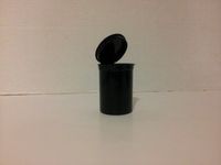 12 Piece Set 19 Dram Solid Black SqueezeToP PoP Open Rx Pill Bottles Prescription Crafts Coins Storage Medicine Containers 11 Assorted Colors U Pick