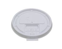 10-20TABLID White Plastic Tear Tab Lid for Paper Hot Cups (10 Packs of 100)