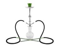2 hose 20" White Hookah shisha nargila bar narguile nargile glass water Vase buy