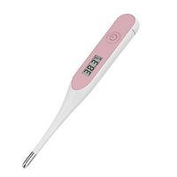 Digital Body Thermometer, DAYPLAY Flu Protective Device Rectal and Oral Thermometer for Adults and Kids Medical Thermometer for Fever Accurate and Fast Readings with Fever Indicator (Pink)