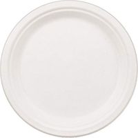 Environ 9" Compostable Plate Made from Sugarcane, White, 500Count