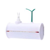 Trash Bag Storage Box,Squirrel Tree Hole Design Wall-Mounted Clamshell Kitchen Bathroom Garbage Bag Holder Tigiveme White