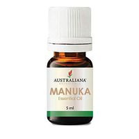 Australiana Botanicals MANUKA Essential Oil 5ml for Cleansing and Skin Conditions Like Acne, Foot Fungus, Tinea, Boils, Rosacea, Minor Burns, cooling/soothing and Help Manage Acne