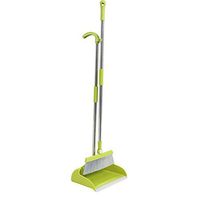Everyfit Brooms and Dustpans Sets Upright Brooms Grips Sweep Set Lobby Home Kitchen Office Commercial Hardwood Floor Use Brooms (Green)