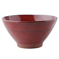AXZHYX Bowl European Retro Fruit Salad Bowl Home red Ceramic Noodle Bowl Creative Irregular Large Soup Noodle Bowl Hotel Tableware Home Noodles Boiled Fish Soup Bowl