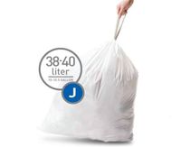Simplehuman Bin Trash Can Bags Liners New 30-40l Litres Size J Box Pack of 20