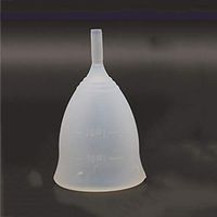 LWWOZL Menstrual Cup | Recommended Period Cup New Soft Silicone Menstrual Cup Can Swim | Size Optional (Color : White, Size : 2.8×1.7in)