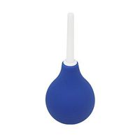 Anal Douche and Enema System by Healthy Vibes - Deluxe Home Enema for Anal or Vaginal Douching Aids in Hygiene - Simple to Use, Safe and Easy to Clean - Made of Silicone and ABS Plastic (L, Blue)