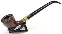 Eclipse Carved 9" Churchwarden Tobacco Herb Smoking Pipe w/Gift Box, PipM661