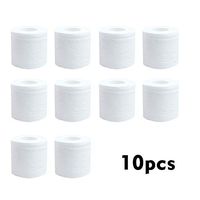Roeam 10 Rolls Ultra Soft Toilet Paper Toilet Tissue Toilet Rolls Tissue 3-Layer Thickening Strong Water Absorption Tissues Virgin Wood Pulp Home Washroom Bathroom Kitchen Accessories