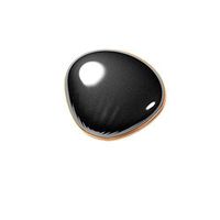 WF Hot Water Bag - Makeup Mirror Hand Warmer Creative USB Charging Treasure Mini Water-Free Explosion-Proof (Color : Black)