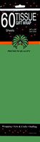 Tissue Paper, Green, 60 Sheets, Case Pack of 24, Ideal for Bulk Buyers