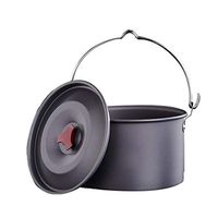 AXZHYX Bowl Camping Cooking Sets Portable Camping Hanging Pot Aluminum Walking Outdoor Cookware for 4-6 Peosons Hotel Tableware Home Noodles Boiled Fish Soup Bowl