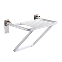 Bath Stool Bathroom Safety Folding Stool widening The Elderly Bath Chair Household Shower Wall Bench and Shoe Bench (Color : White, Size : 654543cm)