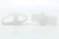 2 Pairs Toe Separator, Big Toe Separator, Big Toe Straightener, Visco-Gel Cushion, Big Toe Socks, Big Toe Spacer, Big Toe Protector, Big Toe Cover, Big Toe Support (White)