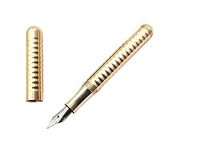 KAWECO Liliput Brass Fountain Pen "Waves" M - Medium Nib