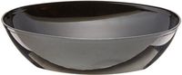 CaterLine Luau 64-Ounce Heavyweight Plastic Oval Serving Bowl, Black (50-Count)