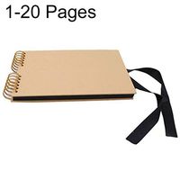 XKSIKjian's Gift Wrapping Supplies, 20/40-Page Scrapbook Photo Album Paper Guest Memory Book Wedding Festival Birthday Party DIY Gift Wrap Decor - Kraft Paper 20 Pages