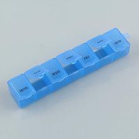 7 Day Pill Manager Weekly Pill Organizer Tablet Drug Storage Pill Dispenser and Reminder Portable Travel Pill Box Vitamin Fish Oil