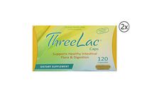 Global Health Trax Threelac Probiotic 120ct Capsules (2 Bottle) Promote a Healthy Immune System