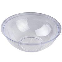 Efavormart 12 Pcs - Clear Round 4qt Disposable Plastic Serving Bowl for Catered Events Weddings Parties Banquets