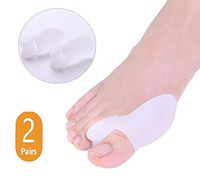 DUORUI 2 Pairs Bunion Guards, Bunion Pads, Toe Spacers, Toe Straightener, Gel Bunion Toe Spreader - (for Pain Relief from Crooked Toes, Pressure, and Hallux Bunions)