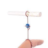Lzttyee Creative Planet Design Smoker Cigarette Holder Ring Keep Your Fingers Away from The Smoke (S, Rose Red)