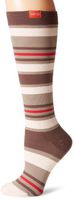 VIM & VIGR Stylish Compression Socks - Women's Large, Nylon, Brown/Blush