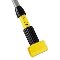 Rubbermaid Commercial RCPH226 Gripper Aluminum Mop Handle 60quot; Gray/Yellow, Gray/Yellow