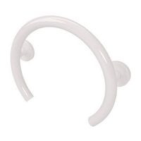 Lifeline Tub and Shower Valve Ring Grab Bar - Bathroom Safety Aid | Stainless Steel | White