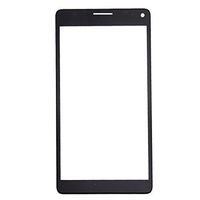 JUNXI Phone case Phone Cover for Microsoft Lumia 950 XL(Black) Front Screen Outer Glass Lens with Frame (Color : Black)