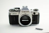 AE-1 35mm SLR Manual Focus Camera Body (Chrome), 35mm Cameras