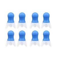 Healifty Noise Reduction Earplug Soundproof Ear Plugs for Study Travel 4 Pairs(Blue)