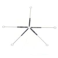 Ruhong Hotsale 10 pcs 0.5 inch Diameter Crystal Tobacco Pipe Screen Crystal Tobacco Pipes Stainless Steel Mental Filter for Crystal Smoking Pipe (7 Brushes)