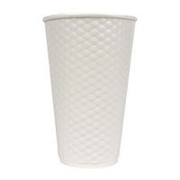 12 oz Disposable Paper Coffee Cups - Quilted Cloud Hot Paper Cups - Extremely - Hot Cup Factory - 500 Count